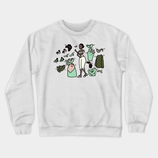 Paper Doll Pieces - Flower of New Orleans Crewneck Sweatshirt by LochNestFarm